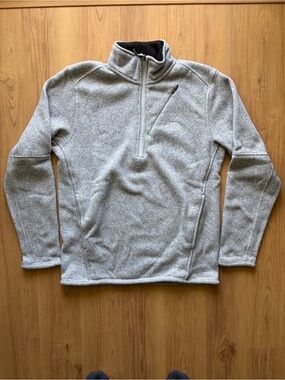 The North Face Gray Half-Zip Fleece Sweater pullover men’s small